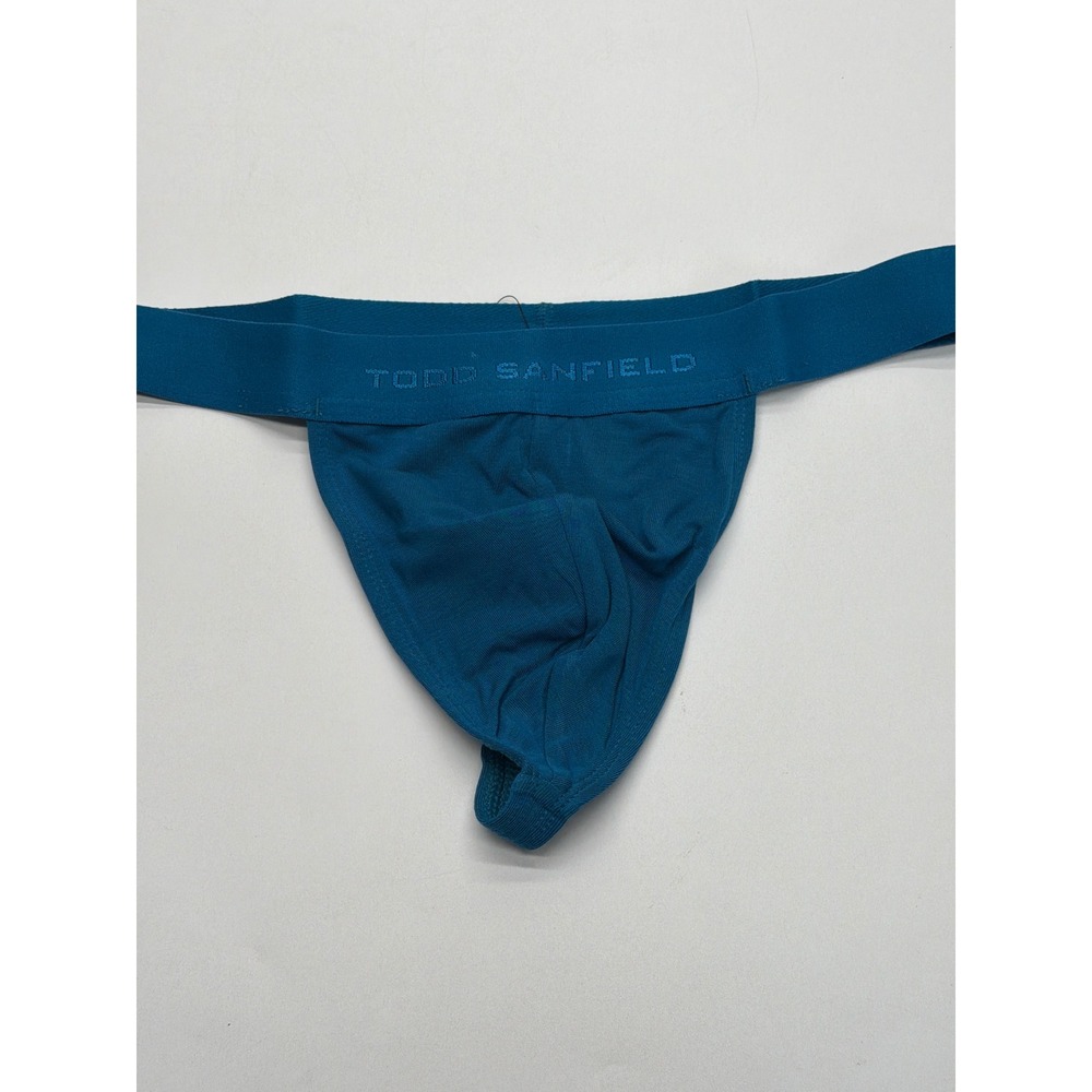 Todd Sanfield Mens Teal Blue MicroModal Jockstrap Athletic Supporter Size S NWT